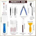 23-Piece 3D Printer Tool and Accessory Kit