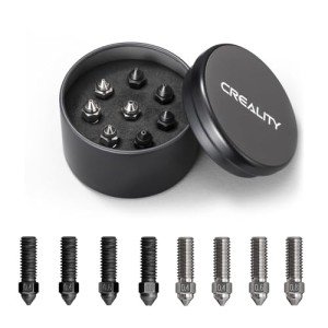Creality K1 Nozzle Kit: 8 Copper & Steel Nozzles
