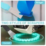 2-Pack Stainless Steel 3D Printer Scraper Tools