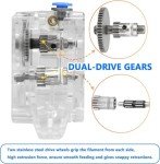 Haldis Clear Dual Drive BMG Extruder for 3D Printers