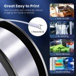 SUNLU Silk Silver PLA+ 3D Filament 1Kg