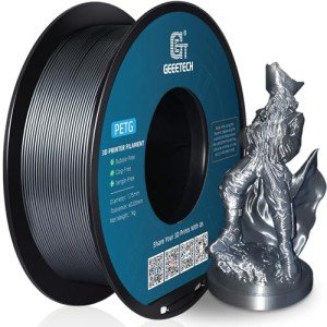 Geeetech 1.75mm Silver PETG Filament 1kg Spool
