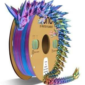 Eono 1.75mm Tricolor Silk PLA Filament 2.2lbs