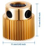 Brass Extruder Drive Gear for Creality 3D Printers