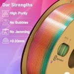 Rainbow Multicolor 3D Printer Filament