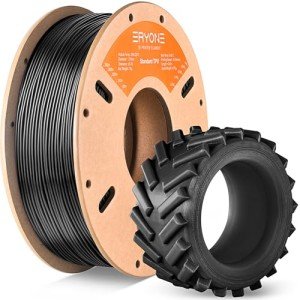 Flexible TPU 3D Printer Filament, Black