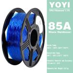 YOYI TPU 3D Printer Filament in Blue