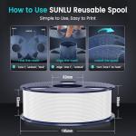 SUNLU PLA Plus 3D Filament - 1KG Spool