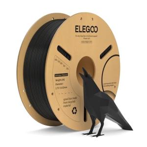 ELEGOO 1.75mm PLA+ Black Filament 1KG