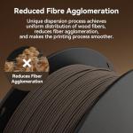 Kexcelled 1.75mm PLA Wood Filament, 1kg Spool