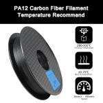 YOUSU PA12-CF Black Carbon Fiber Nylon Filament 500g