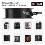 eSUN ASA 1.75mm Weather Resistant Filament - Black