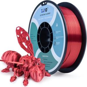 ZIRO Red Silk PLA Filament 1.75mm 1KG