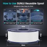 SUNLU 4KG White PLA Plus 3D Filament