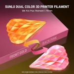 SUNLU Dual Color Silk PLA Plus Filament 1.75mm