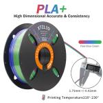 XTZL3D Tri-Color PLA+ 3D Printer Filament 1.75mm