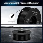 TINMORRY 1.75mm ABS Filament - 1kg Black