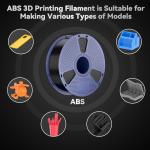 NevsBye 1.75mm ABS Filament - Industrial Strength Black