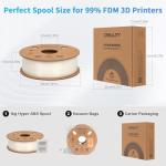 Creality Hyper ABS Filament - 1.75mm White 1kg