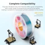 ANYCUBIC 1.75mm Tri-Color Silk PLA Filament