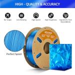 High Speed Transparent Blue PETG Filament 1.75mm