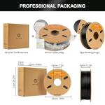 ERYONE 1.75mm Carbon Fiber PETG Filament - Black
