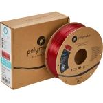 PolyLite 1.75mm Translucent Red PETG Filament 1kg