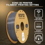 Eono Gray PETG 3D Printer Filament 1kg