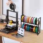 Double Layer 3D Printer Filament Storage Rack