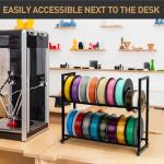 Double Layer 3D Printer Filament Storage Rack