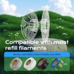 Clear Reusable Filament Spool for 3D Printers