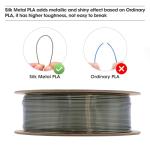 eSUN Silk Metal PLA Filament 1.75mm - Bronze