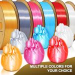 Eono Silk Silver PLA 3D Printer Filament 1.75mm