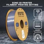 Eono Silk Silver PLA 3D Printer Filament 1.75mm