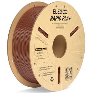 ELEGOO Rapid PLA Plus Brown Filament 1.75mm 1KG