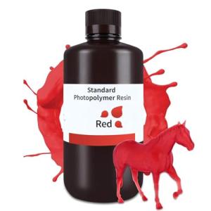 ELEGOO Clear Red 3D Printer Resin 1000g