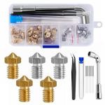Brass and Steel 3D Printer Nozzle Set