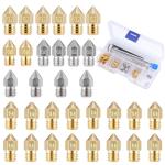 JIZZU 32Pcs 3D Printer Nozzle Set with Cleaner