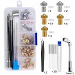 Brass and Steel 3D Printer Nozzle Set