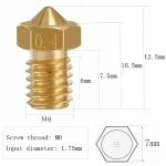 Brass and Steel 3D Printer Nozzle Set