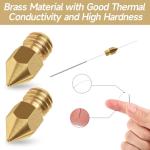 20PCS 0.4mm Brass Nozzle Kit for 3D Printers
