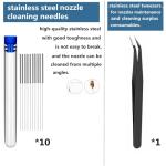 30 Pack of 0.4 mm Brass Nozzles for 3D Printers