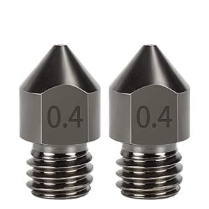 DollaTek 2-Pack 1.75mm MK8 Nozzles 0.4mm