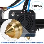 Brass 0.4mm Nozzles Kit for Ender Printers
