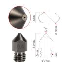 DollaTek 2-Pack 1.75mm MK8 Nozzles 0.4mm