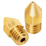 LUTER 15PCS 0.6mm 3D Printer Nozzles and Needles