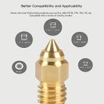 Brass Nozzle Set for Ender 3 Printers