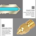 Brass Nozzle Set for Ender 3 Printers