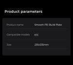 Creality K1 Flexible PEI Build Plate Kit