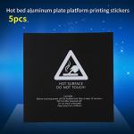 Hot Bed Plate Stickers for 3D Printers - 5 Pack